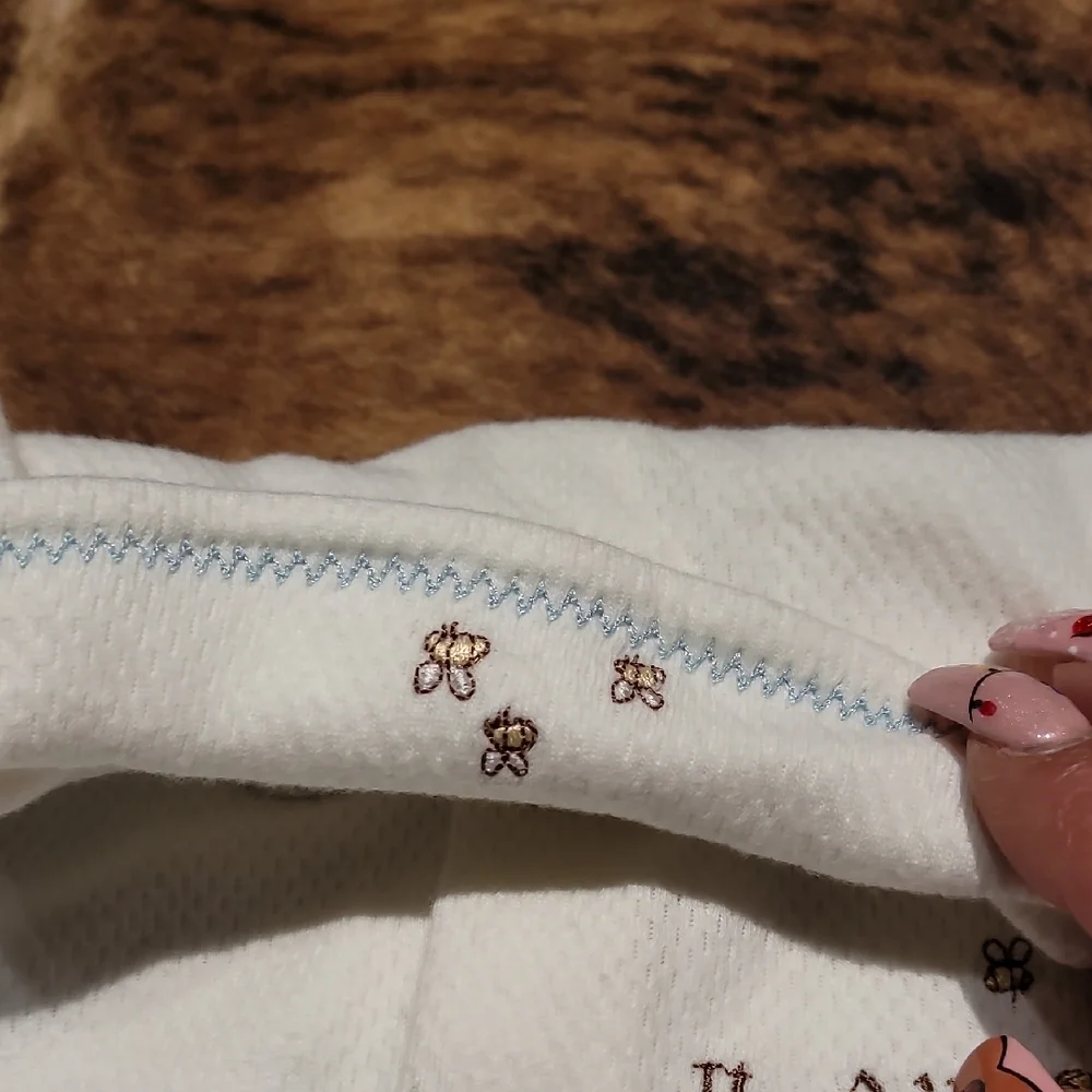 Disney White Diaper Cover Set with Bear Design